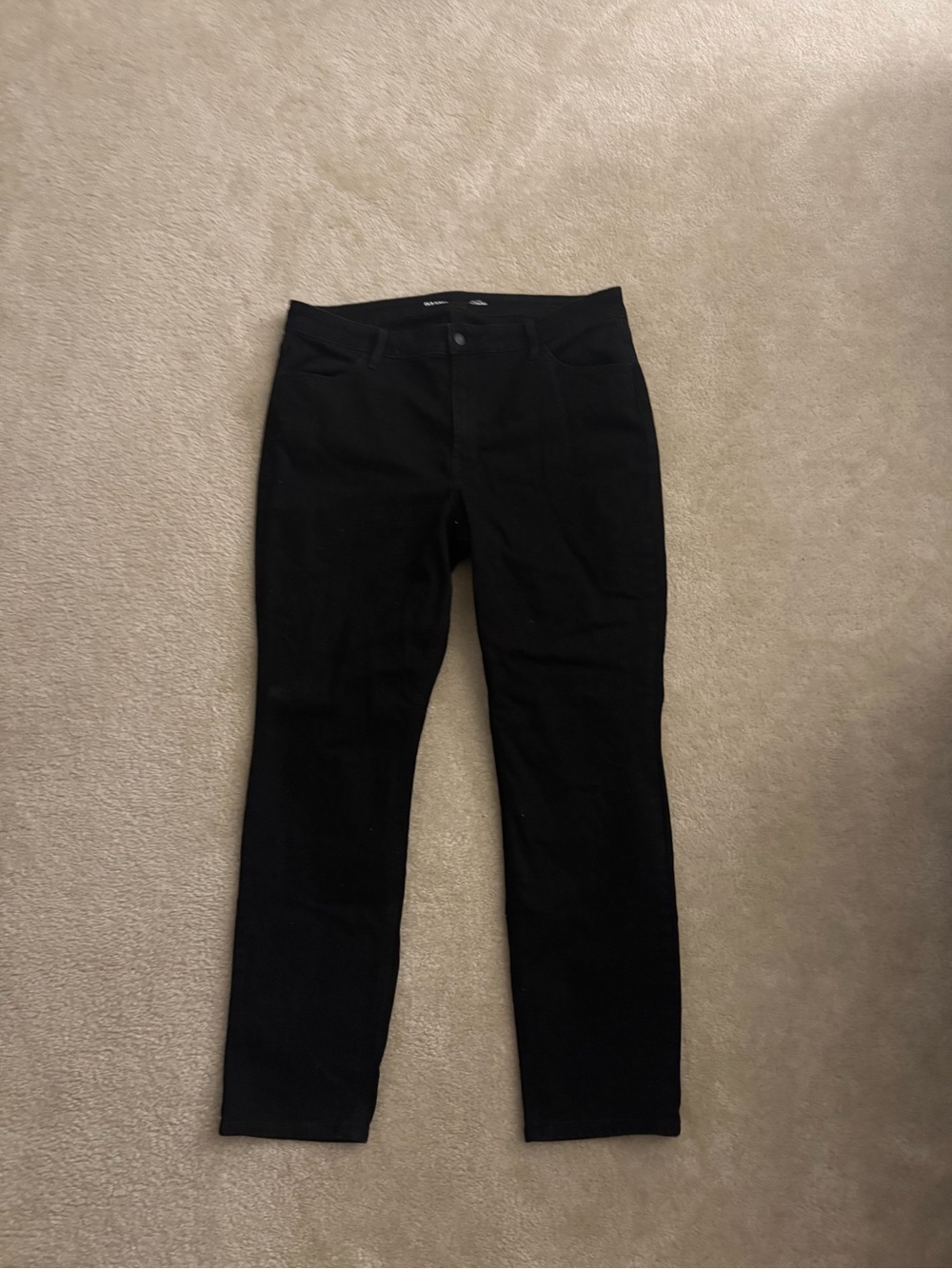 Old navy black high rise wow straight jeans
